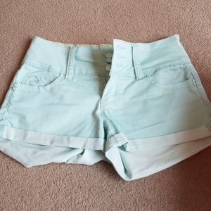 Teal shorts